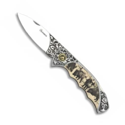 Couteau Pliant Décor SANGLIER 18004 Lame 8,3 Cm