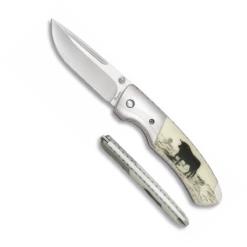 Couteau Pliant De Luxe Décor TAUREAU 19470 Lame 8 Cm