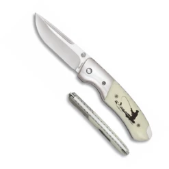 Couteau Pliant De Luxe Décor PECHEUR 19722 Lame 8 Cm