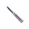 Couteau Papillon ALBAINOX 02158 Violet Lame 9.5 Cm -BOUTICOUPE Soldes balisong 02158 zx1200