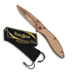 Couteau Pliant RAINGOLD Titane 18414 Lame 7 Cm