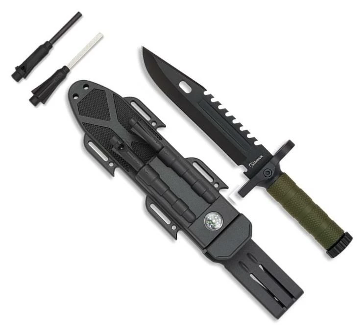 Couteau De Survie Baïonnette Albainox 32570 Lame 19 Cm 3 Couteau De Survie Baïonnette Albainox 32570 Lame 19 Cm