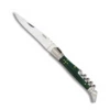 Couteau Pliant LAGUIOLE 10657 Mikarta Vert Lame 9 Cm Avec Tire-bouchon -BOUTICOUPE Soldes couteau laguiole tire bouchon 10657 zx1200