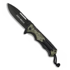 Couteau Pliant Albainox KEH-BECK Camo Vert Lame 9 Cm