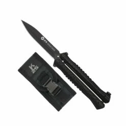 Couteau Papillon K25 02199 Noir Lame Pointe épée