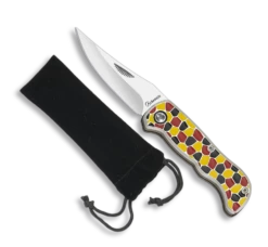 Couteau Pliant Abainox 18169 Décor émaille Lame 6.5 Cm